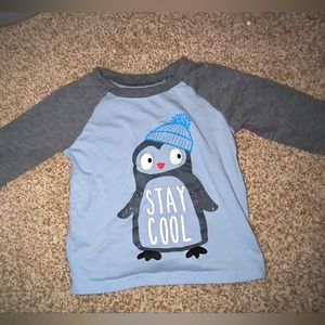 💎First Impressions Stay Cool Penguin Long Sleeve Lightweight Tee in Size 12 mos